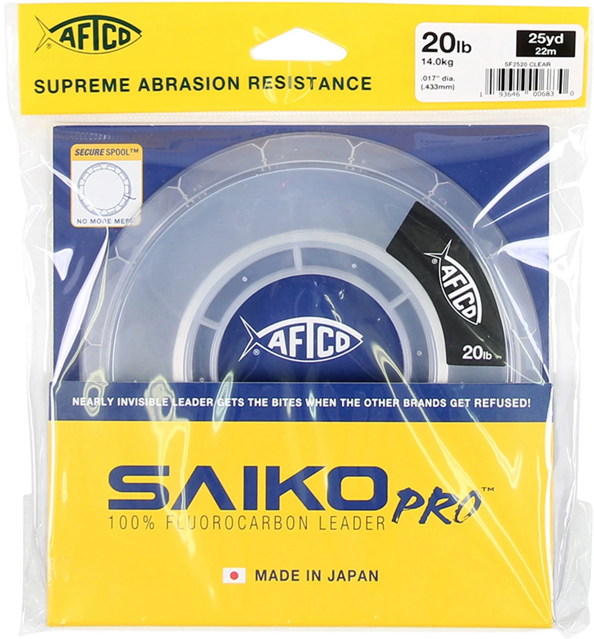 Aftco Saiko Pro Fluorocarbon Leader - Clear 3 Aftco Saiko Pro Fluorocarbon Leader - Clear