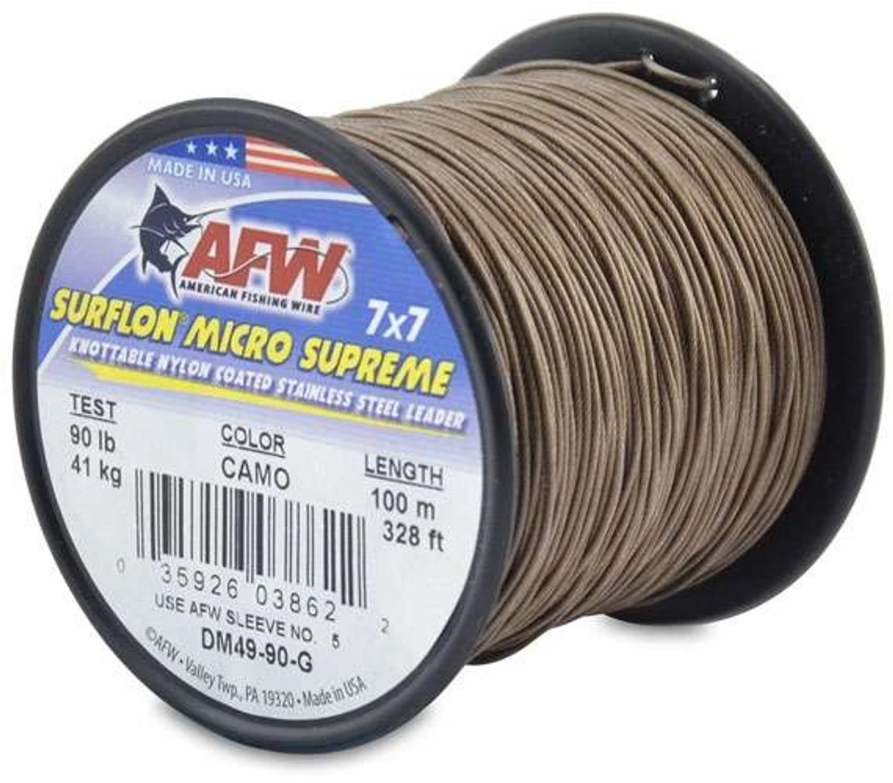 American Fishing Wire Surflon Micro Supreme Nylon 7x7 Leader Wire 4 American Fishing Wire Surflon Micro Supreme Nylon 7x7 Leader Wire - Image 2