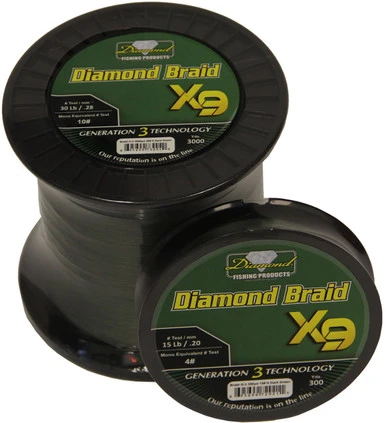 Momoi Diamond Braid Generation III X9 Braided Line - Green 3 Momoi Diamond Braid Generation III X9 Braided Line - Green