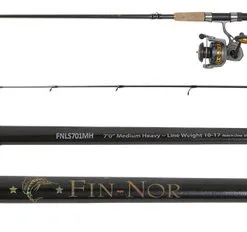 Fin-Nor Lethal LT40701MH Spinning Combo - 7 Ft.