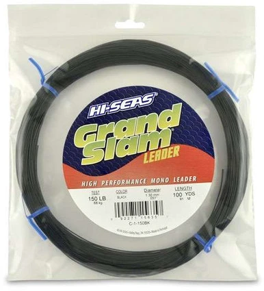 Hi-Seas Grand Slam Leader 100 Yd Coil Black 3 Hi-Seas Grand Slam Leader 100 Yd Coil Black