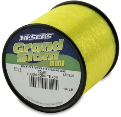 Hi-Seas Grand Slam Mono 1/4 Lb. Spool Fluorescent Yellow 3 Hi-Seas Grand Slam Mono 1/4 Lb. Spool Fluorescent Yellow
