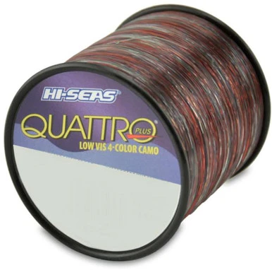 Hi-Seas Quattro Plus Low-Vis Camo Line 1/4 Lb. Spool 3 Hi-Seas Quattro Plus Low-Vis Camo Line 1/4 Lb. Spool