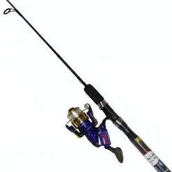 Master DN477-WL 6ft 6in Lighted Spin Combo Blue