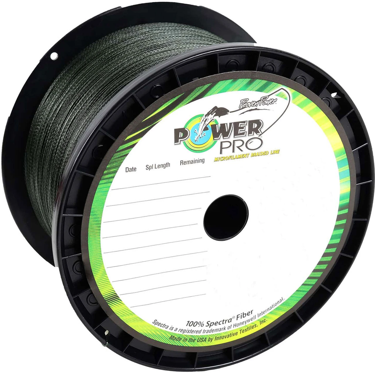Power Pro PowerPro Braided Spectra Fiber Fishing Line Moss Green 1500 Yds. 3 Power Pro PowerPro Braided Spectra Fiber Fishing Line Moss Green 1500 Yds.