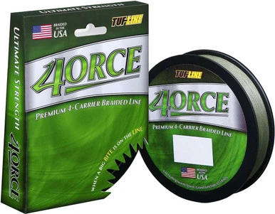 TUF-LINE 4ORCE Braided Line - Green - 125 Yd. (6 Lb. - 30 Lb.) 6 Lb. 3 TUF-LINE 4ORCE Braided Line - Green - 125 Yd. (6 Lb. - 30 Lb.) 6 Lb.
