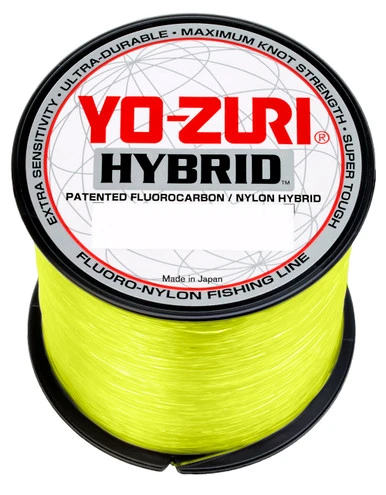 Yo-Zuri Hybrid Fluorocarbon/Nylon - High Vis Yellow 3 Yo-Zuri Hybrid Fluorocarbon/Nylon - High Vis Yellow